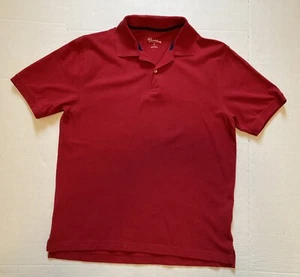 St Johns Bay Mens Polo Shirt Casual Golf Short Sleeve Med Red - Picture 1 of 5
