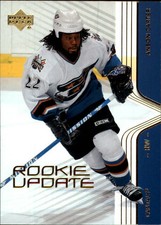 2003-04 Upper Deck Rookie Update Capitals Hockey Card #89 Anson Carter