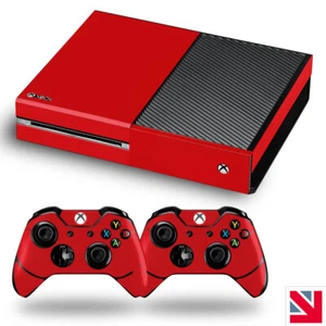 RED Colour XBOX ONE Skin Decal Vinyl Sticker Wrap - Picture 1 of 1