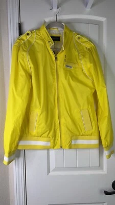 Chaqueta estilo corredor bombardero Members Only MO X amarilla para mujer talla L nueva con etiquetas clásica Foto 1 de 4
