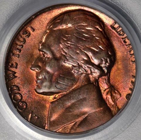 1978 PCGS MS64RB Nickel Struck on Struck Cent Mint Error Double Denomination WOW Cover