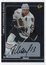 2000-01 Be a Player Signature Series Alexei Zhamnov Auto Chicago Blackhawks #130