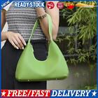 Women PU Shoulder Bag Fashion Underarm Bag Crossbody Zipper Handbag(Green)