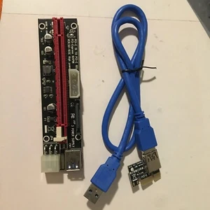 60Cm Ver009S Pci-E Riser Card Pcie 1X To 16X Usb 3.0 Data Cable Bitcoin Mining Z - Picture 1 of 5