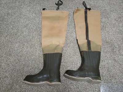 Botas de cadera Hodgman Wadewell de lona de 3 capas talla 8 impermeables Foto 1 de 4