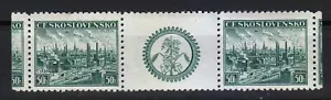 Cecoslovacchia 1938 MNH Mi 400ZW Sc 249 Pilsen - La capitale della birra ** - Foto 1 di 2