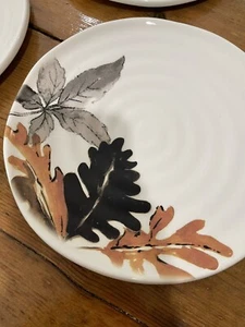 Noble Excellence Handcrafted in Italy Blatt Design 3 Teller 9" Durchmesser NEU - Bild 1 von 5