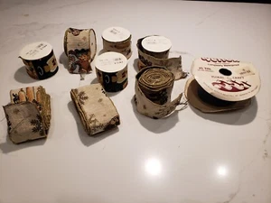 Menge Vintage Weihnachten verdrahtet Glitzer Band ~ 35 Yards Hochwertig MSI Veltex - Bild 1 von 12