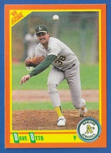 DAVE OTTO OAKLAND ATHLETICS #101T - SCORE TRADED NM-MT 1990 - Picture 1 of 2