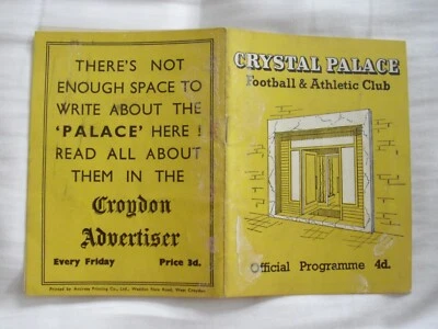 Crystal Palace v Watford 23.4.1958 - Image 1 of 2