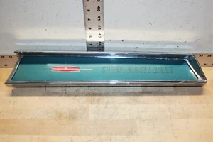 Vintage 1962 Oldsmobile Super 88 Dash Emblem Chrome Bezel Above Glove Box Plaque - Picture 1 of 12