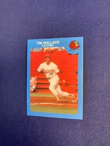 1986 Louisville Redbirds #28 Tim Wallace RC - Rare Team Issue Minor League Card
