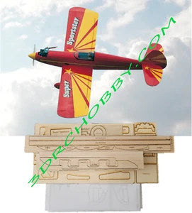 Super Sportster 62" WS RC Airplane Kit Laser Cut Balsa Ply Short Kit + Plans - Picture 1 of 9