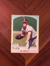 1989 1990 Grand Slam Baseball Jim Abbott Card