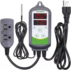 Inkbird ITC-308 Digital Temperature Controller 2-Stage Outlet Thermostat - Picture 1 of 8