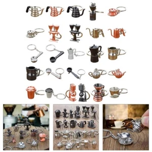 Coffee Lover Present Metal Portafilter Keyring Coffee Machine Key Jewelry - Picture 1 of 34