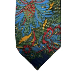 CRAVATTA UOMO HILDITCH & KEY BLU, VERDE/PAISLEY LARGHEZZA: 4" LUNGHEZZA: 57" - Foto 1 di 11