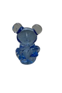 Vintage Blue Art Glass Koala Bear Figurine Paperweight - U.S. Fine Art Gallery - Picture 1 of 7