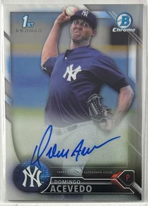 Bowman 2016 #CPA-DA Domingo Acevedo #CPA-DA Chrome Prospect Auto Yankees - Imagen 1 de 2