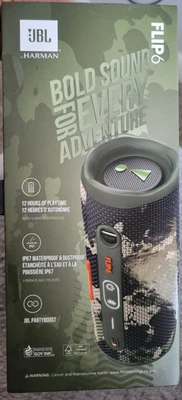 Altavoz Bluetooth Portátil Impermeable JBL Flip 6 - Camuflaje Foto 1 de 3