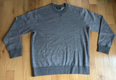 Orvis Mens Sweater Super Soft L Merino Wool Crewneck  Pullover Knit Heather Gray - Image 1 of 3