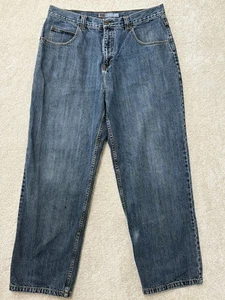 Anchor Blue Jeans Herren 38X32 Blau Denim Straight Big Baggy Fit Y2K - Bild 1 von 8