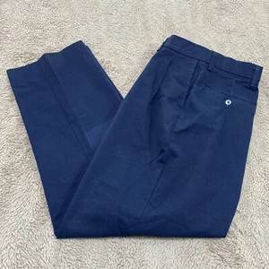 Highland By Red Kap Pants Mens 42x28 Blue Navy Chino - Picture 1 of 11