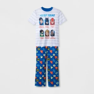 Justice League Boys' DC Super Heroes 2pc Pajama Top & Sleep Pants 8 M, 10-12 L - Picture 1 of 1