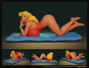 Figura modelo Pam/Lola salvavidas impresa en 3D para "fanáticos de la película Disney" - Imagen 1 de 8