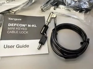 Targus DEFCON N-KL Mini Keyed Cable Lock (ASP48MKUSX-25) - Picture 1 of 1