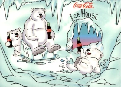 1996 Collect-A-Card Coca-Cola Polar Bears #36 Cool Spot - Image 1 of 2