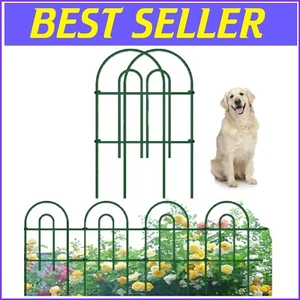 Durable 35ft Long Metal Garden Fencing - Easy Install 24in Pet Barrier Panels - Picture 1 of 9