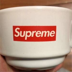 Supreme Espresso Cup Accessory White F/W 2014 Box Logo Coffee Glass Mug UNUSED