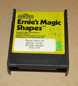 Sesame Street Ernie's Magic Shapes for Atari 400/800/XL/XE Authentic - Picture 1 of 3