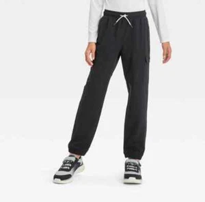 All In Motion Boys’ Adventure Pants Black XXL (16/18) Water Repellent Cargo - Picture 1 of 2