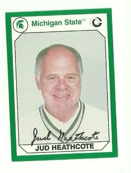 Jud Heathcote 1990 Michigan State Spartans signed auto autographed card - Image 1 of 1