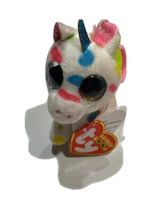 TY Beanie Boos Harmonie das Einhorn 3" Rucksack Clip Neu mit Etikett - Bild 1 von 4