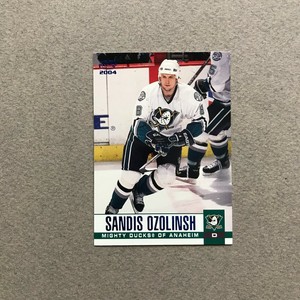 2003-04 Pacific Blue / 250 #8 Sandis Ozolinsh Ducks Rcbx