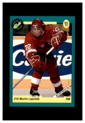 1991 CLASSIC HOCKEY PREMIERE EDITION #9 MARTIN LAPOINTE  - Image 1 of 2