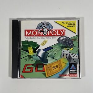 Rare 1998 Monopoly Hasbro CD-ROM Interactive Windows PC Game Complete w/ Manual