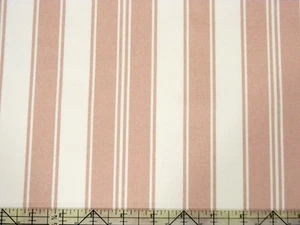 Tanya Whelan Petal French Stripe Pink 54" Cotton Sateen Fabric - Picture 1 of 1