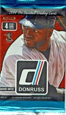 2014 Donruss Pro Baseball 4 Card Retail Pack Fernandez Strasburg Ortiz Clemens