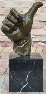 European Finery Hand Made OK Hand Sign 100% Genuine Bronze Sculpture Figure Deal - Picture 1 of 10