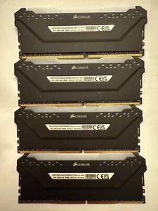 Corsair Vengeance RGB Pro 64GB (4x16GB) RAM DDR4 3600MHz CMW32GX4M2D3600C18 - Picture 1 of 1
