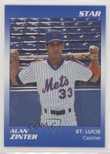 1990 Star St Lucie Mets Alan Zinter #27 Rookie RC