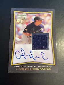 2002 Bowman Game Worn Jersey Auto Carlos Hernandez!! NEUWERTIG!! 1€ VERSAND!! "A" - Bild 1 von 2