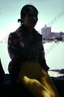 candid of pretty woman in yellow pants Original 35mm SLIDE F1h13