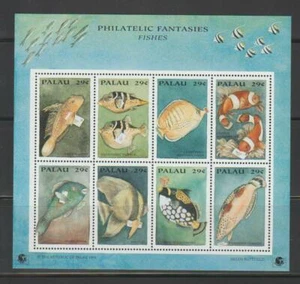 FISH205 - FISH CORAL MARINE LIFE PALAU 1994 FISHES SS  MNH - Picture 1 of 1