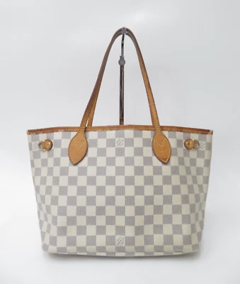 Auténtico bolso de mano Louis Vuitton Damier Azur Neverfull PM F#42104 Foto 1 de 4