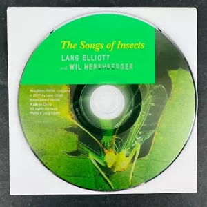 Lang Elliott & Wil Hershberger The Songs Of Insects CD - Picture 1 of 1
